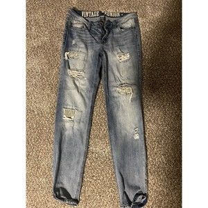 Vintage Reunion Rewash Women’s Jeans. Distressed Sequins. Size 5/6